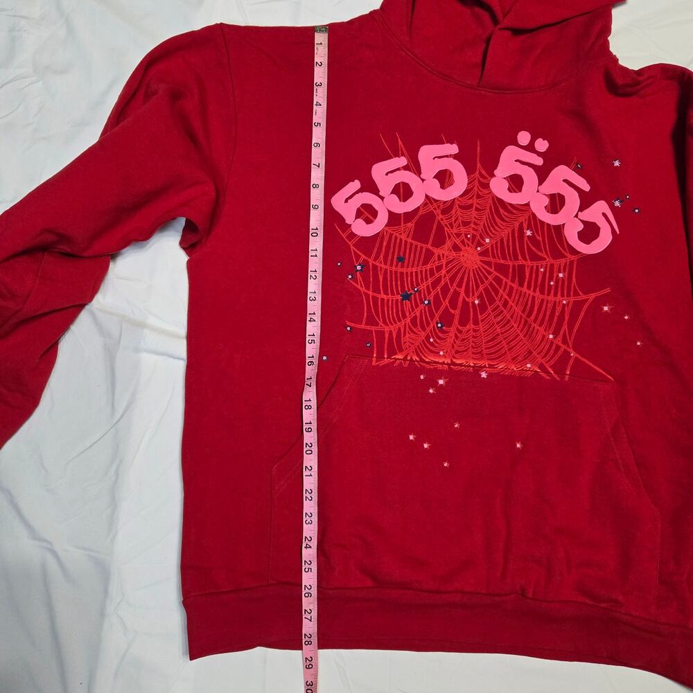 Sp5der Red Angel Number 555 Hoodie XL FW21 - Picture 5 of 14